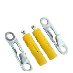 100 Bộ Chốt Liên Kết Tự Do, Liên Kết Âm Lò Xo, Tháo Lắp Dễ Dàng Chắc Chắn, màu đen