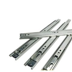 (1 Bộ) Ray Bi – Ray Trượt 3 Tầng, Bản 42, Màu Trắng VNH – Dùng Cho Ngăn Kéo Hộc Tủ