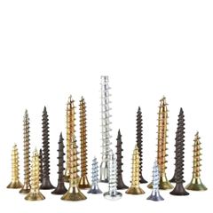 1kg Vít Gỗ Đầu Bằng Răng Thưa M4, Bảy Màu – Đầy Đủ Kích Thước Từ 15mm – 70mm – Bịch 1kg