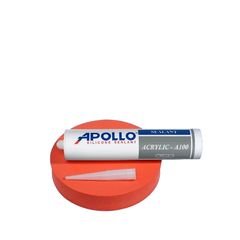 Keo Silicon Apollo Acrylic Sealant A100 - Bền Chắc, Chống Nấm Mốc, Màu Trắng Xám, Dùng Cho Tường, Gỗ, PVC - 300mL
