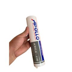 Keo Silicon Apollo Acrylic Sealant A100 - Bền Chắc, Chống Nấm Mốc, Màu Trắng Xám, Dùng Cho Tường, Gỗ, PVC - 300mL