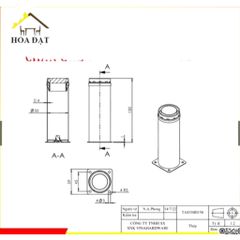 Chân ghế salon tròn, đế bằng, chân tủ inox cao 80mm 100mm 120mm 150mm 200mm, đế bằng TA8330D150