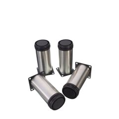 Chân ghế salon tròn, đế bằng, chân tủ inox cao 80mm 100mm 120mm 150mm 200mm, đế bằng TA8330D150
