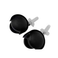 Bánh Xe Nhựa Đen 40mm M6x27 - Tyren Trơn Không Khóa Dễ Lắp Đặt Cho Tủ Văn Phòng Và Ghế Xoay