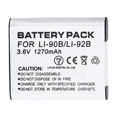 Pin Máy Ảnh Li-90B/92B cho Olympus Stylus SH-1, SH-2, SH-3, SH-50, SH-60, TG-1, TG-1 Tough - Nguồn Năng Lượng Lâu Dài và Đáng Tin Cậy
