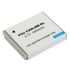 Pin Máy Ảnh Canon NB-6L 3.7V 1600mAh - Tương Thích Với Canon PowerShot D10, D20, ELPH 500, S90, S95, SD1200 IS, SD1300 IS, SD350