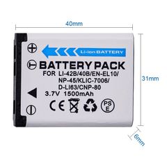 Pin Máy Ảnh Lithium-ion Li-42B, Li-40B, EN-EL10 - Tương Thích Casio, Nikon, Pentax, Kodak - Nguồn Năng Lượng Bền Bỉ