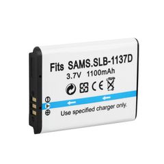 Pin máy ảnh Samsung SLB-1137D - Phụ kiện chính hãng cho Digimax U-CA 401, CA501, hiệu suất cao, dung lượng lớn cho mọi khoảnh khắc sống động.