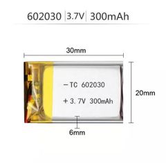 Pin Sạc 300mAh 602030 Có Mạch Bảo Vệ - Dung Lượng Cao, Tương Thích Nhiều Thiết Bị, Tiết Kiệm Chi Phí, Thiết Kế Nhỏ Gọn