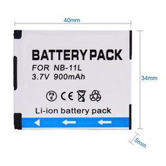 Pin Máy Ảnh Canon NB-11L 3.7V 900mAh - Thay Thế Cho Canon ELPH 110 HS, 115 IS, 130 IS, 135, 140 IS, Phụ Kiện Chất Lượng Cao