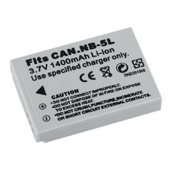 Pin Máy Ảnh Canon NB-5L 1400mAh 3.7V - Thay Thế Cho Canon PowerShot S95, S100, IXUS 800IS, SX200IS - Hiệu Suất Tối Ưu