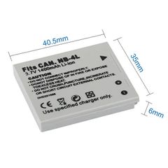 Pin máy ảnh Canon NB-4L 3.7V 1400mAh - Phụ kiện tương thích Canon IXUS 30, 40, 50, 55, 60, 65, 70, 75, 80 IS và PowerShot ELPH