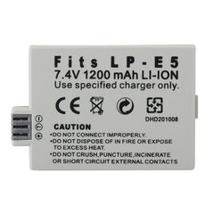 Pin Máy Ảnh Canon LP-E5 7.4V 1200mAh - Phụ Kiện Tương Thích cho Canon EOS 1000D, 500D, 450D, Kiss X3