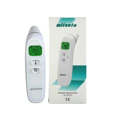 Nhiệt Kế Điện Tử Hồng Ngoại Mitsuto Nhật Bản HW004 - Đo Nhiệt Độ Tai và Trán Không Tiếp Xúc, Màn Hình LCD, Bảo Hành 2 Năm