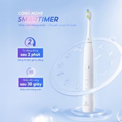 Bàn Chải Điện Chido CDSmile Công Nghệ Sóng Siêu Âm - Sạch Mảng Bám, Phù Hợp Với Răng Nhạy Cảm & Răng Niềng, Tích Hợp 4 Chế Độ Ủng Hộ Sử Dụng 60 Ngày