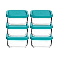 Set 6 Hộp Thủy Tinh Bormioli Frigoverre 150ml - Hộp Đựng Thực Phẩm An Toàn, Bảo Quản Thức Ăn Dặm Cho Bé