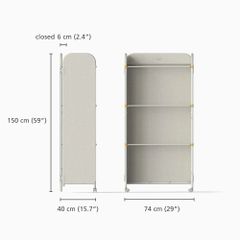 Tủ Đựng Quần Áo Joseph Joseph 50055 Eclipse Screen Airer - Thiết Kế Thông Minh Tiết Kiệm Không Gian, Dễ Dàng Vệ Sinh
