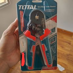 Kìm Bấm Cos Cách Điện Total THCPG2510 - Cho Dây 0.25-10mm² AWG23-7, Tay Cầm Chống Trượt, Thiết Kế Độc Đáo, Dụng Cụ Chuyên Nghiệp
