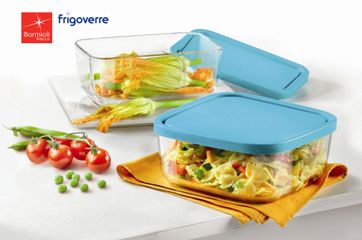 Hộp Thủy Tinh Vuông Bormioli Frigoverre 240ml, 750ml, 1.6 Lít - Giải Pháp Bảo Quản Thực Phẩm Sang Trọng, Không BPA, Dùng Trong Lò Vi Sóng