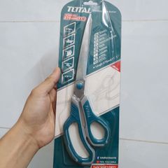 Kéo Cắt Cầm Tay Total THSCRS812801 - Dài 275mm, Lưỡi Thép Không Gỉ, Tay Cầm Thiết Kế Tiện Lợi, Dụng Cụ Cắt Đa Năng