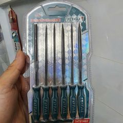 Bộ Giũa Sắt Total THT91462 - 6 Chi Tiết 3x140mm, Tay Cầm Chống Trượt, Dùng Xử Lý Kim Loại, Gỗ, Nhựa, Tiện Lợi Và An Toàn