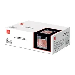 Bộ 6 Ly Thủy Tinh Bormioli America '20s Rocks 300ml - Chất lượng cao, phong cách cổ điển, lý tưởng cho cocktail và đồ uống giải khát