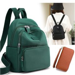Combo Balo Mini Nữ Chất Vải Oxford + Ví Dài Cầm Tay Phong Cách Hàn Quốc - Nhỏ Gọn, Tiện Lợi, Thời Trang Trendy