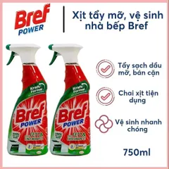 Chai Xịt Tẩy Rửa Đa Năng Bref Power 750ml - Đánh Bay Dầu Mỡ, Vết Bẩn & Rỉ Sét Cho Nhà Bếp, Lò Nướng Đức