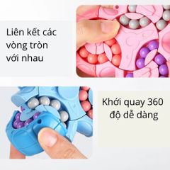 Đồ Chơi Thông Minh Rubik Hạt Đậu 5 Cánh Xoay 360 Độ - Giáo Dục và Giải Trí Cho Trẻ Em Từ 4 Tuổi