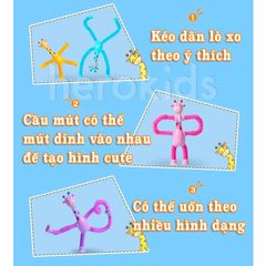 Combo 2 Đồ Chơi Kéo Dãn Vui Nhộn Có Đèn Phát Sáng - Đồ Chơi Giáo Dục Cho Trẻ Em Giao Màu Ngẫu Nhiên