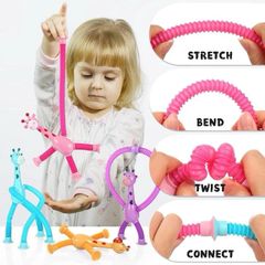 Combo 2 Đồ Chơi Kéo Dãn Vui Nhộn Có Đèn Phát Sáng - Đồ Chơi Giáo Dục Cho Trẻ Em Giao Màu Ngẫu Nhiên