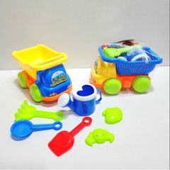 Bộ Đồ Chơi Xúc Cát Biển Cho Bé - Xe Xúc, Xô, Cào, Xẻng & Khuôn Cát Tươi Sáng - Đồ Chơi Ngoài Trời Kích Thích Sáng Tạo cho Trẻ 2 Tuổi