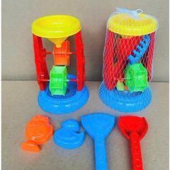 Bộ Đồ Chơi Xúc Cát Biển Cho Bé - Xe Xúc, Xô, Cào, Xẻng & Khuôn Cát Tươi Sáng - Đồ Chơi Ngoài Trời Kích Thích Sáng Tạo cho Trẻ 2 Tuổi