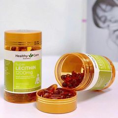 Mầm Đậu Nành Healthy Care Super Lecithin 1200mg của Úc - Hỗ Trợ Sức Khỏe Tim Mạch, Làm Đẹp Da, Giảm Mỡ Thừa - Hộp 100 Viên