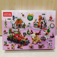 Đồ Chơi Lắp Ráp Noel Cho Bé – Mô Hình Tuần Lộc, Người Tuyết, Nhà Bánh Gừng Giáng Sinh Sáng Tạo và Đáng Yêu