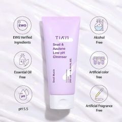 Sữa Rửa Mặt TIAM Dịch Lọc Ốc Sên & Chiết Xuất Hoa Cúc Low pH 200ml - Làm Dịu và Dưỡng Ẩm Da Nhạy Cảm Hàn Quốc