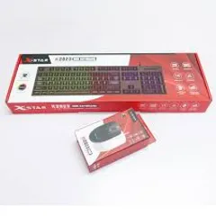 Bàn Phím Chuột X-Star K2023 - Thiết Kế Hiện Đại, Êm Ái, Bền Bỉ Cho Văn Phòng & Gaming, Full Size, LED 7 Màu