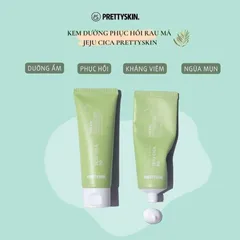 Kem Dưỡng Da Rau Má Pretty Skin Jeju Cica 50ml - Làm Dịu, Phục Hồi Da, Hạn Chế Vết Thâm