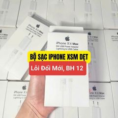 Bộ Sạc iPhone XSM Dẹp - Pin Gắn Trong Chất Lượng, Cáp Sạc Bền Bỉ và Thiết Kế Hiện Đại Cho iPhone XSM