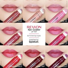 Son Cushion Revlon Lip Tint 4.4ml - Chất Dưỡng Môi Tự Nhiên, Đa Dạng Màu Sắc: Berry Lit, Fancy Rose, High End Coral, Wine Trip