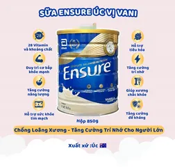 (Hàng nhập khẩu) Sữa dinh dưỡng Ensure Úc hương Vani 850g