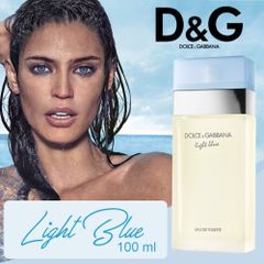 Nước hoa nữ Dolce & Gabbana Light Blue Eau De Toilette 100ml - Hương Hoa Cỏ Trái Cây Tươi Mát cho Phái Đẹp, Quyến Rũ và Thời Thượng