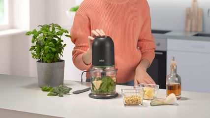 Máy Xay Thịt Đa Năng Braun CH3011BK - Công Suất 500W, Dung Tích 500ml, Công Nghệ Quadblade Tiên Tiến, An Toàn Thực Phẩm