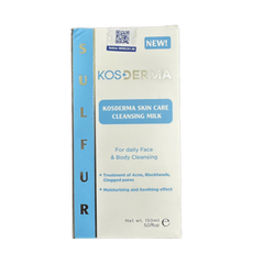 Sữa Rửa Mặt Và Tắm Kosderma Skin Care Cleansing Milk Làm Sạch Da Dầu Mụn Trứng Cá, Nang Lông - 150ml