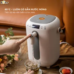 Bình Thủy Điện Bear KE-B30V1 - 3L, Công Suất 1350W, Thiết Kế Hiện Đại, Khóa An Toàn Trẻ Em, Tiện Lợi Cho Mọi Gia Đình