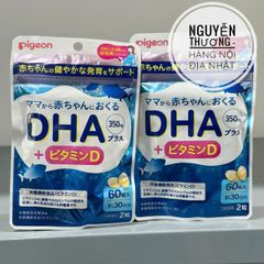Viên uống bổ sung DHA cho bà bầu Pigeon Nhật Bản - Hỗ trợ phát triển trí não và sức khỏe mẹ&bé tốt nhất!