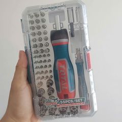 Bộ Tuốc Nơ Vít Đa Năng 55 Chi Tiết Total TACSD30556 - Dụng Cụ Cầm Tay Hoàn Hảo Cho Sửa Chữa Điện Tử, Đồ Gia Dụng