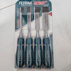 Bộ Mũi Đục Gỗ Total THT41K0401 - Sắc Bén 4 Chi Tiết 6-25mm, Dụng Cụ Chuyên Nghiệp Cho Thợ Mộc và DIY