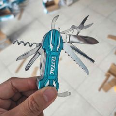 Bộ Dao Cắt Đa Năng Total THMFK0156 - 15 Chức Năng Tiện Dụng, Thiết Kế Gập Gọn, Dụng Cụ Cầm Tay Du Lịch, Picnic, An Toàn