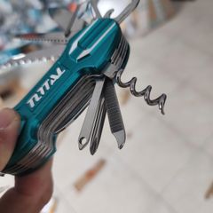 Bộ Dao Cắt Đa Năng Total THMFK0156 - 15 Chức Năng Tiện Dụng, Thiết Kế Gập Gọn, Dụng Cụ Cầm Tay Du Lịch, Picnic, An Toàn